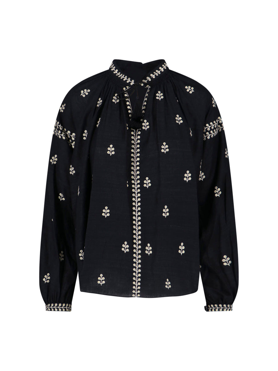Isabel Marant Main Material: 100% Silk blouse in black