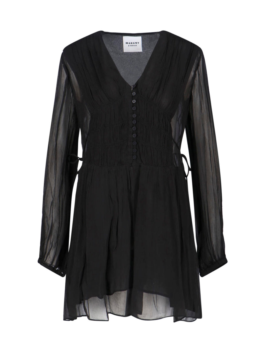 Marant Etoile 100% viscose dress in black