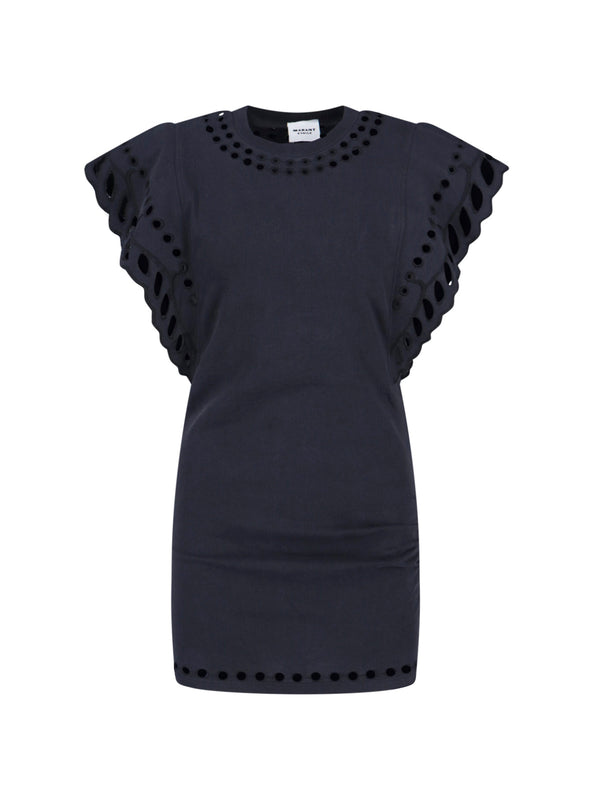 Marant Etoile 100% Cotton (main) dress in navy