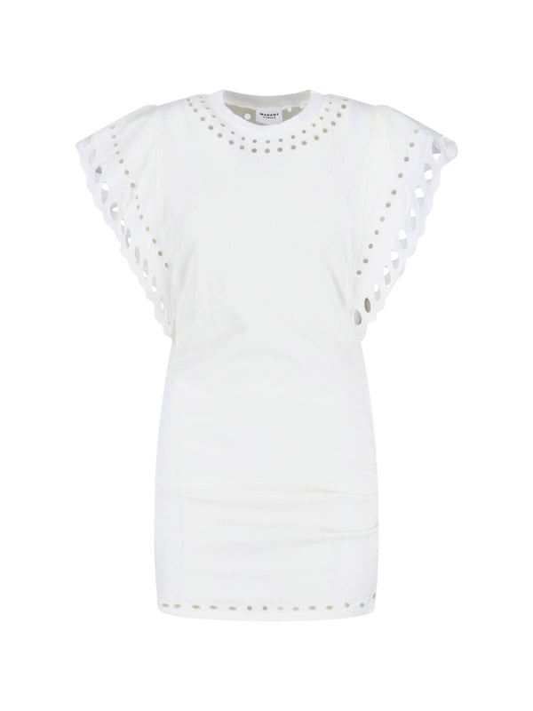 Marant Etoile 100% Cotton (main) mini dress in white