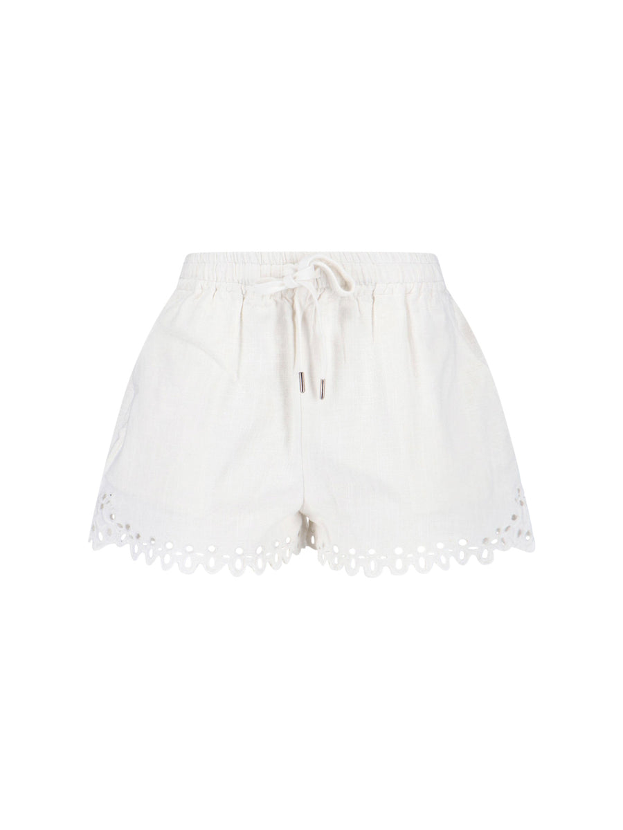 Marant Etoile 100% Cotton shorts in white