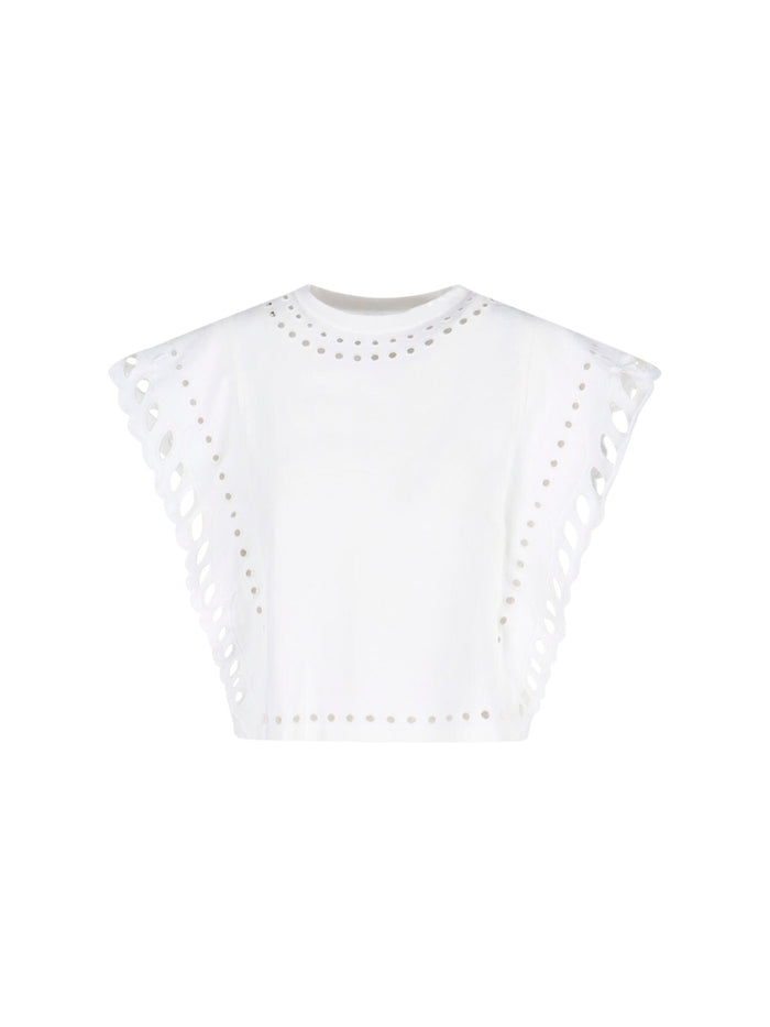 MARANT ETOILE Top White Main Material: Cotton