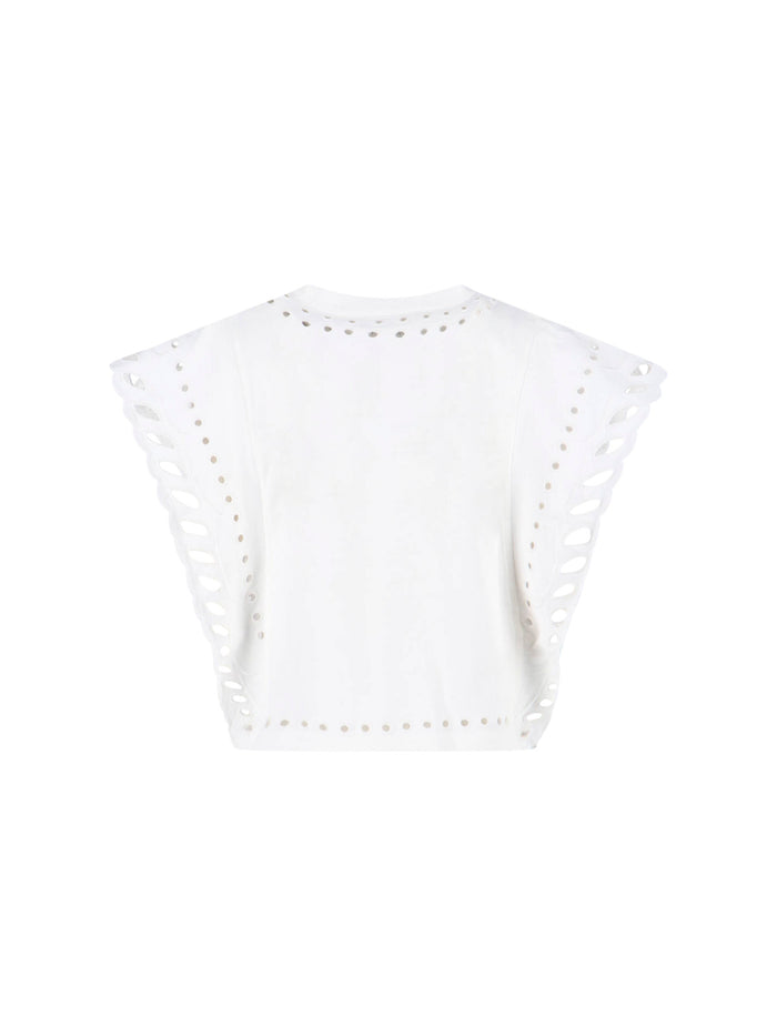 MARANT ETOILE Top White Main Material: Cotton