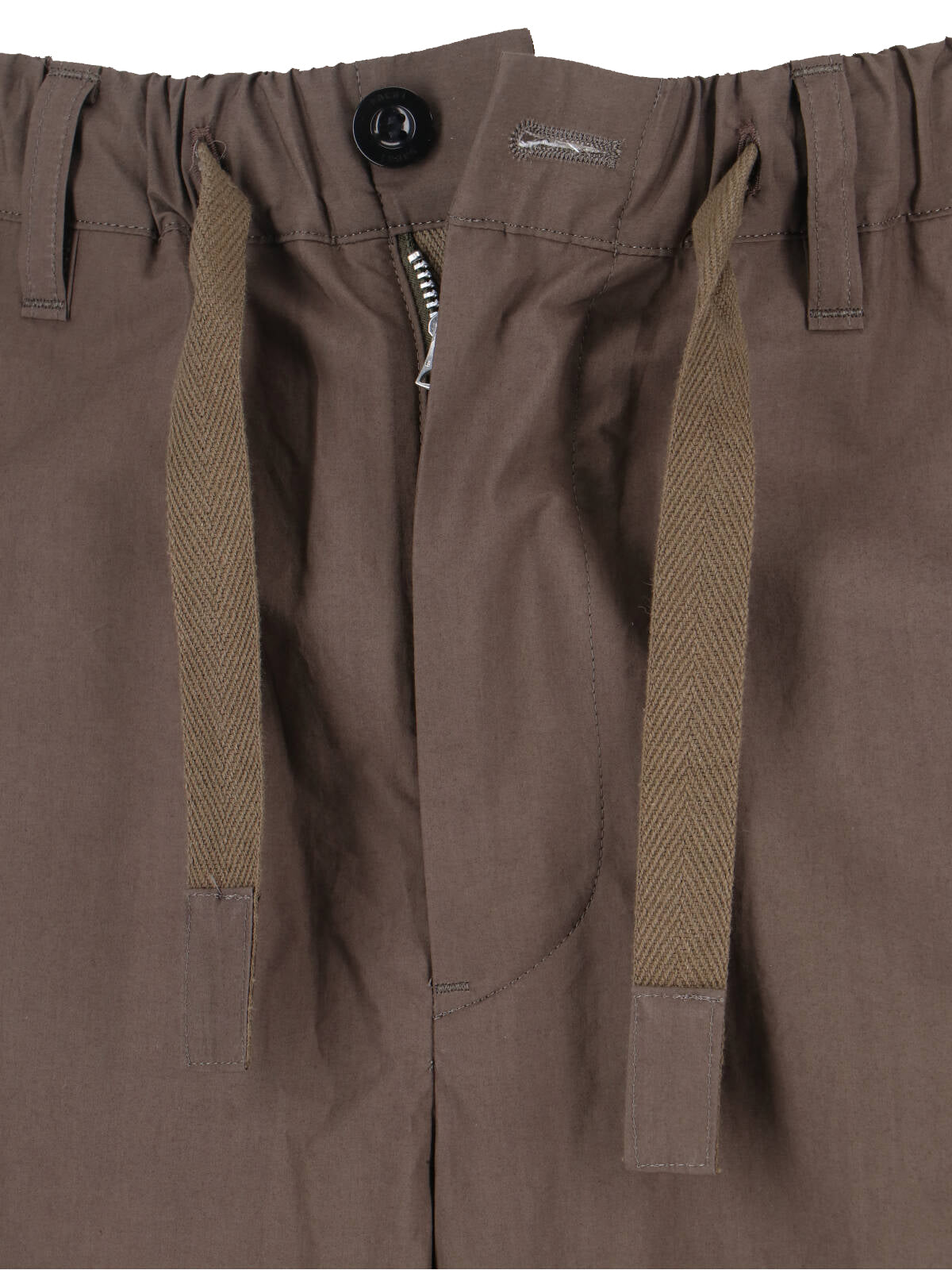 Sacai Trousers Beige Cotton