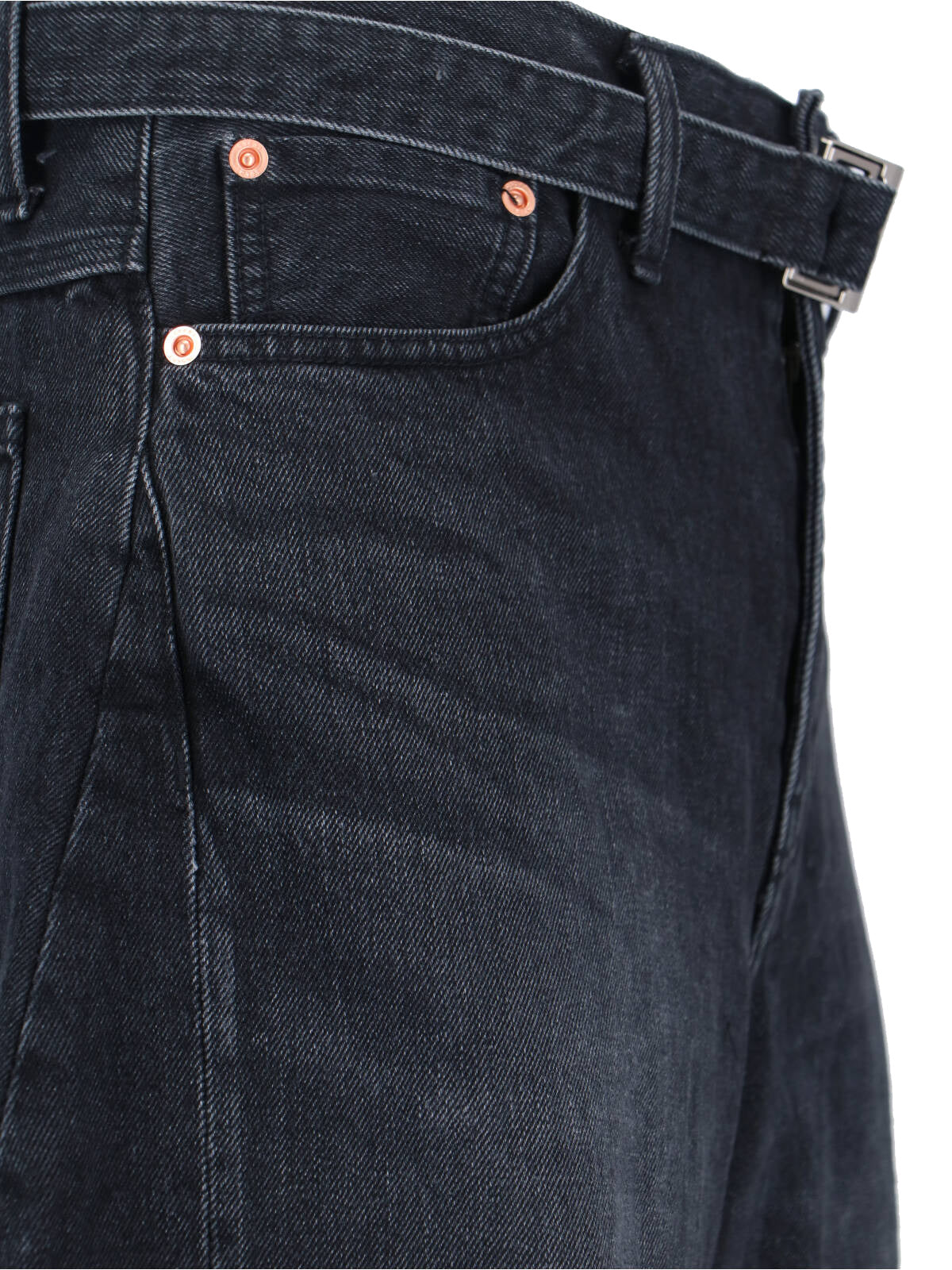 Sacai Jeans Black Cotton