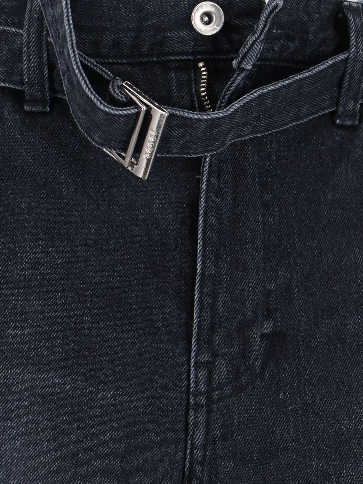 Sacai Jeans Black Cotton