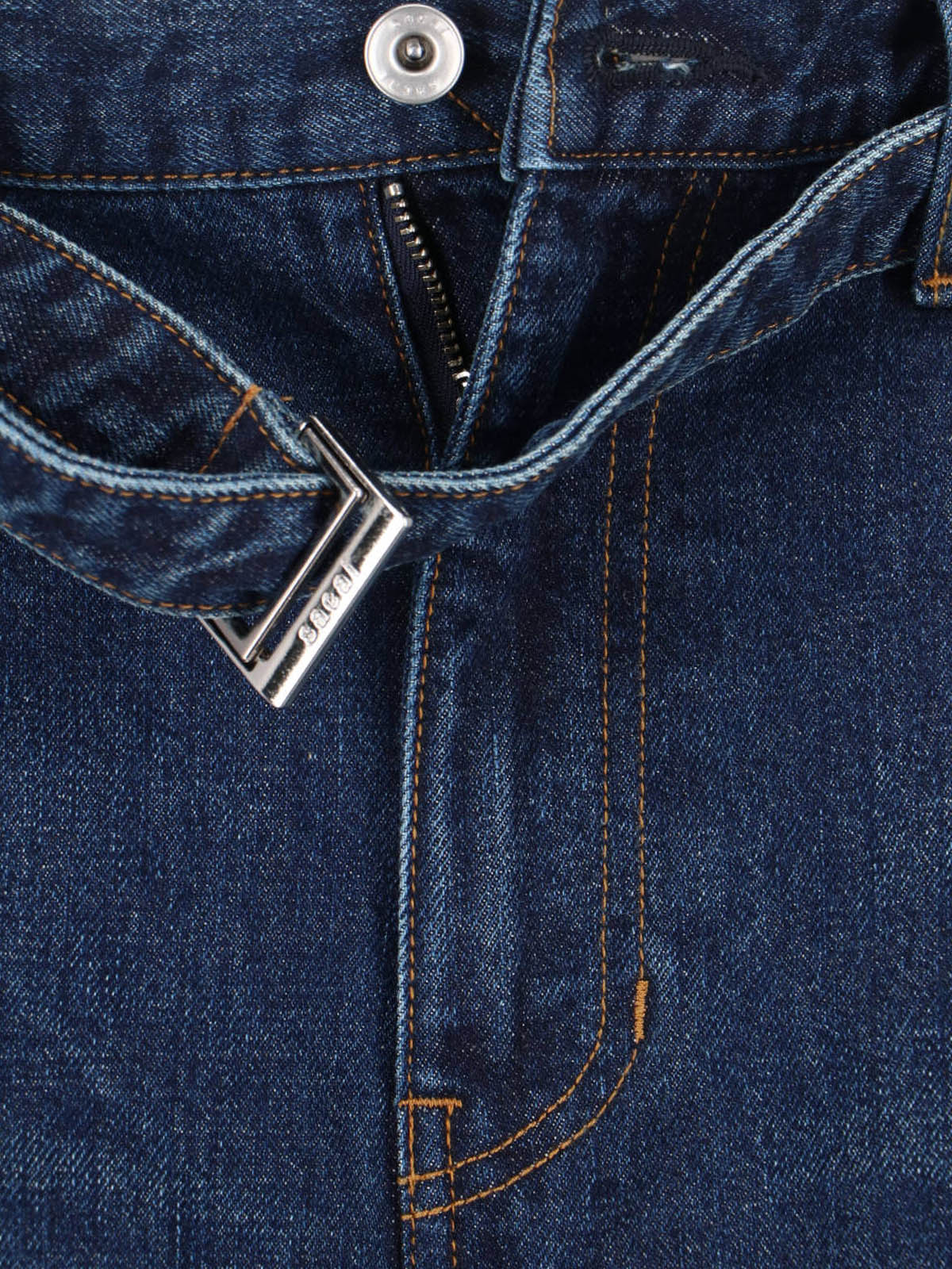 Sacai Jeans Blue Cotton