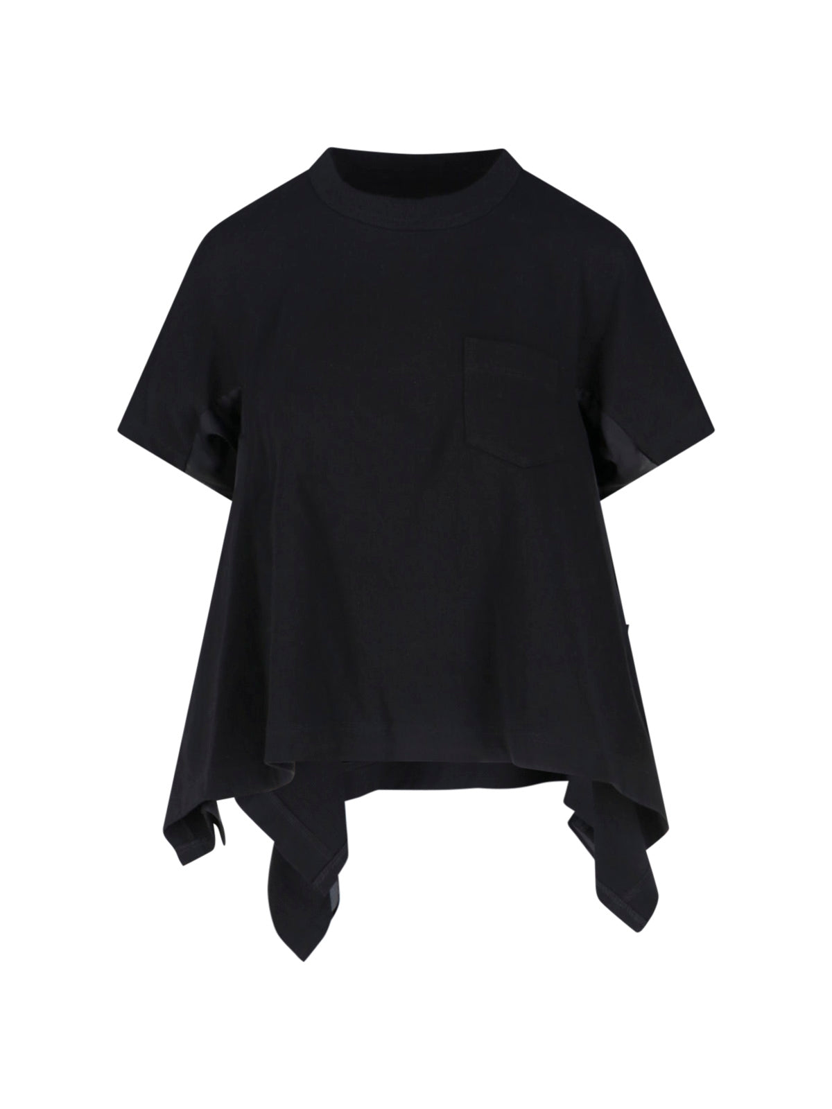 Sacai T-shirts and Polos Black Cotton