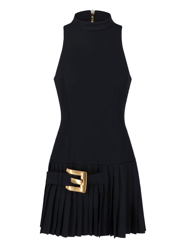 Balmain 100% virgin wool dress in black