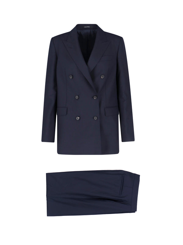 Tagliatore 93% Virgin Wool pant suit in navy