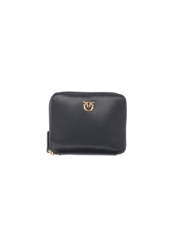 Pinko 100% leather wallet in black