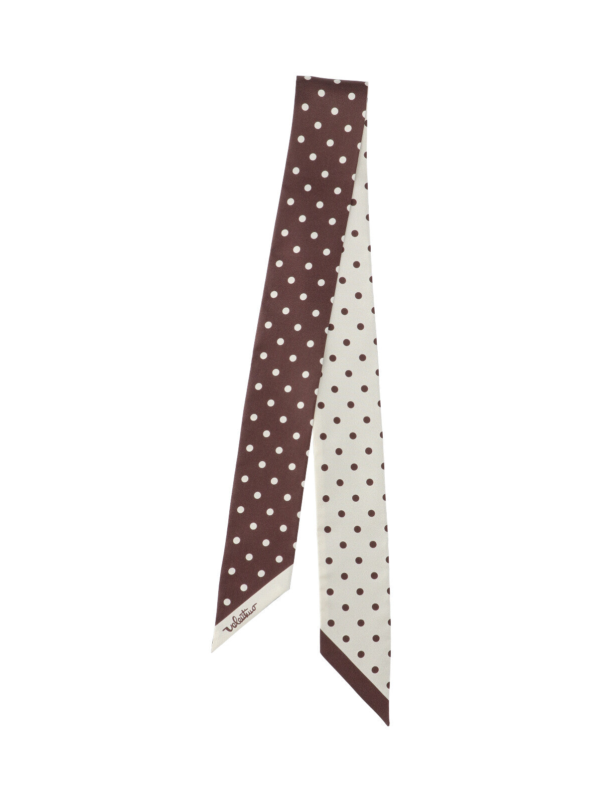 Valentino Garavani Scarfs Brown Silk