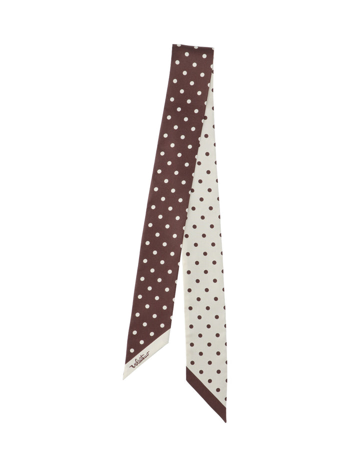 Valentino Garavani Scarfs Brown Silk