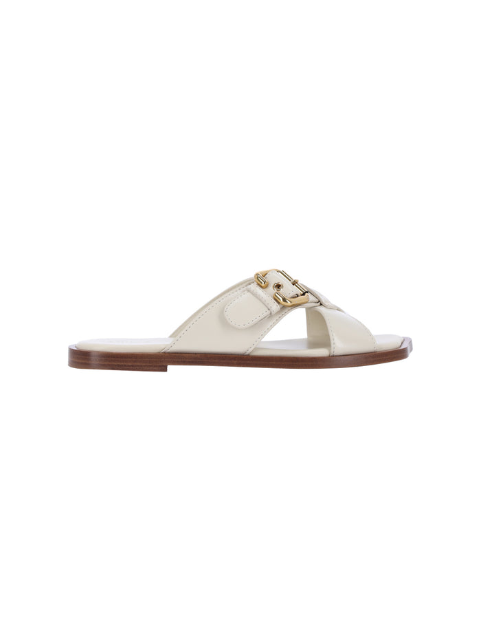 Chloè Sandals White Upper: Lamb Leather