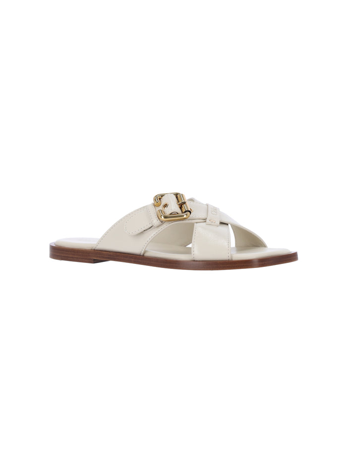 Chloè Sandals White Upper: Lamb Leather