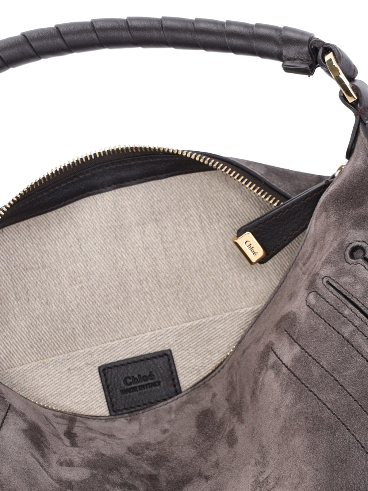 Chloè Bags Brown Calf Split Suede Leather