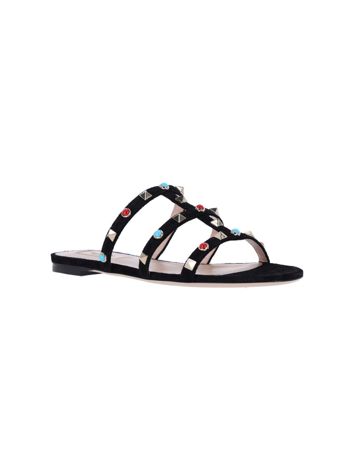 Valentino Garavani Sandals Black Leather