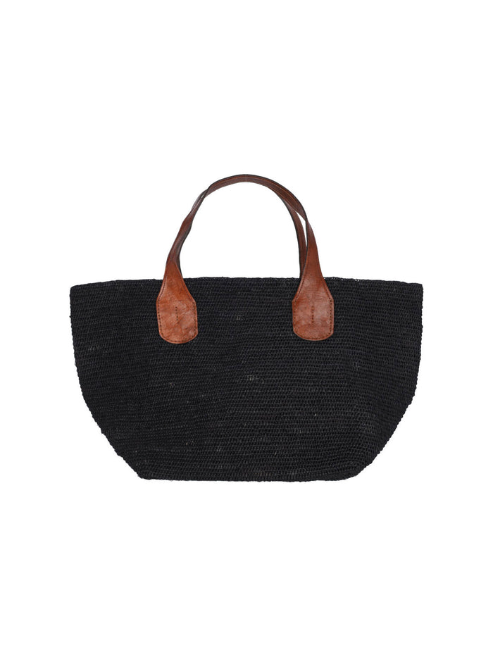 IBELIV Bags Black Raphia