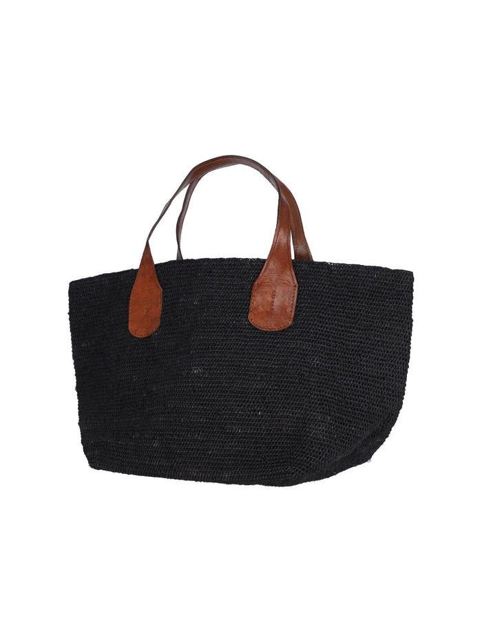 IBELIV Bags Black Raphia