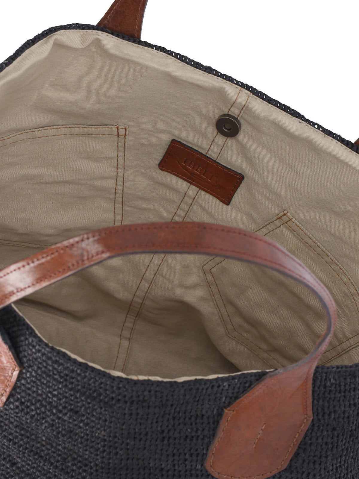 IBELIV Bags Black Raphia