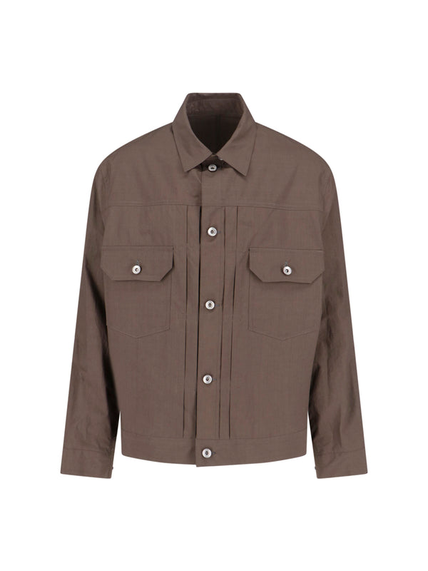 Sacai 100% Cotton jacket in beige