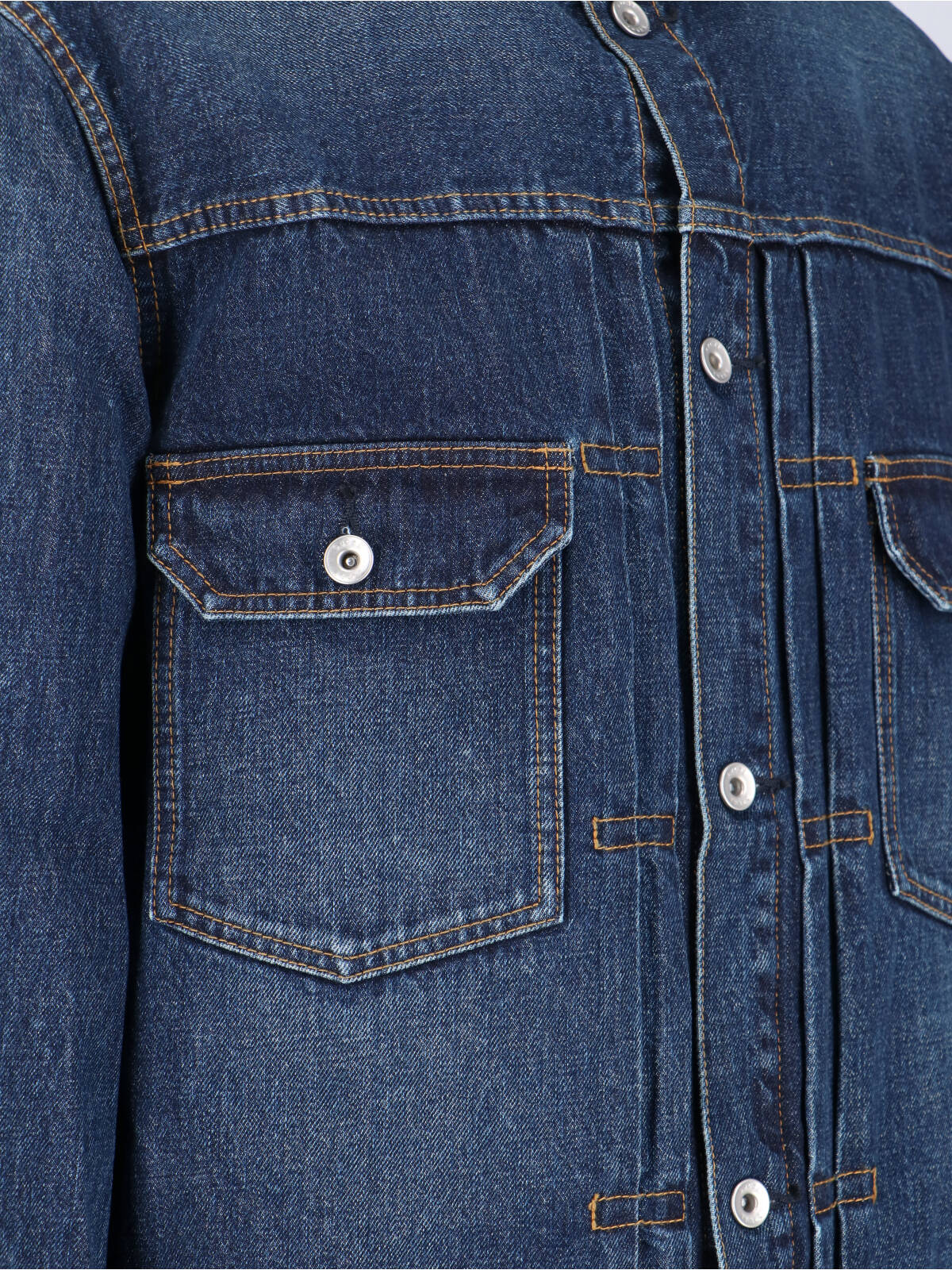 Sacai Jackets Blue Cotton