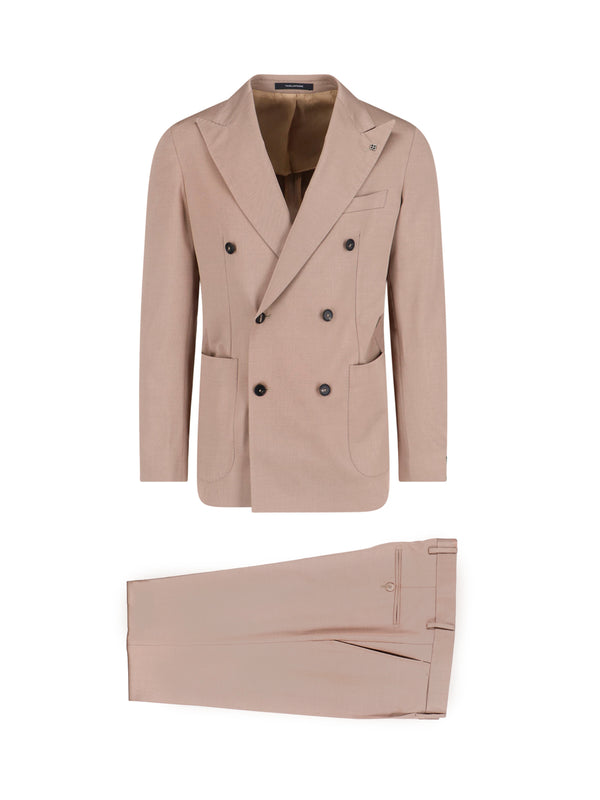 Tagliatore 52% Virgin Wool pant suit in beige