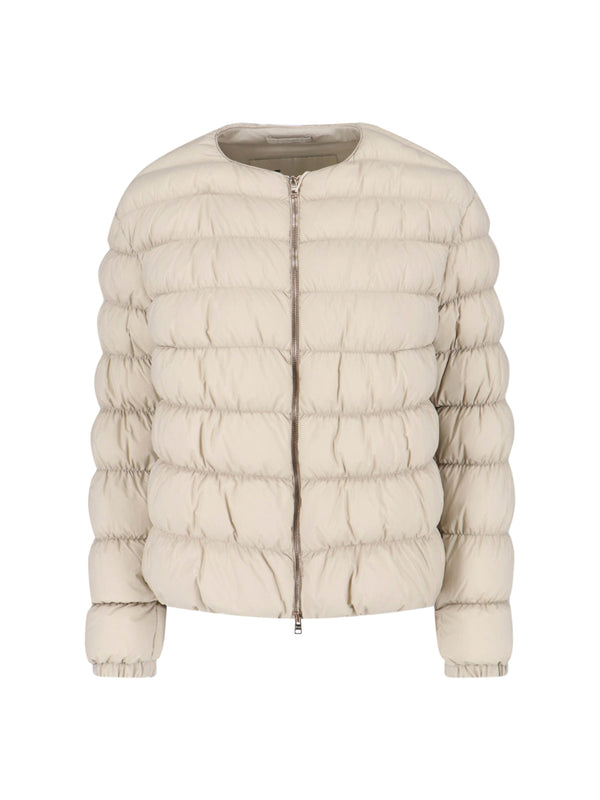 Herno 100% Polyamide down jacket in beige