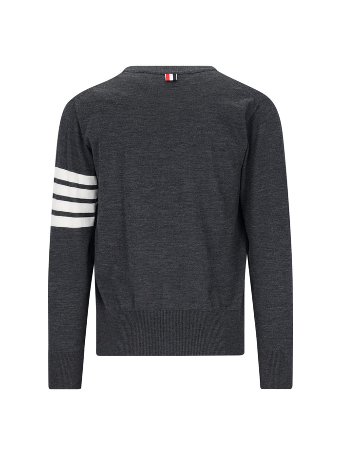 Thom Browne Sweaters Grey Virgin Wool