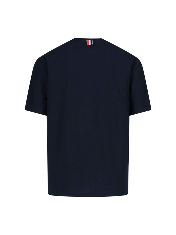 Thom Browne T-shirts and Polos Blue Cotton
