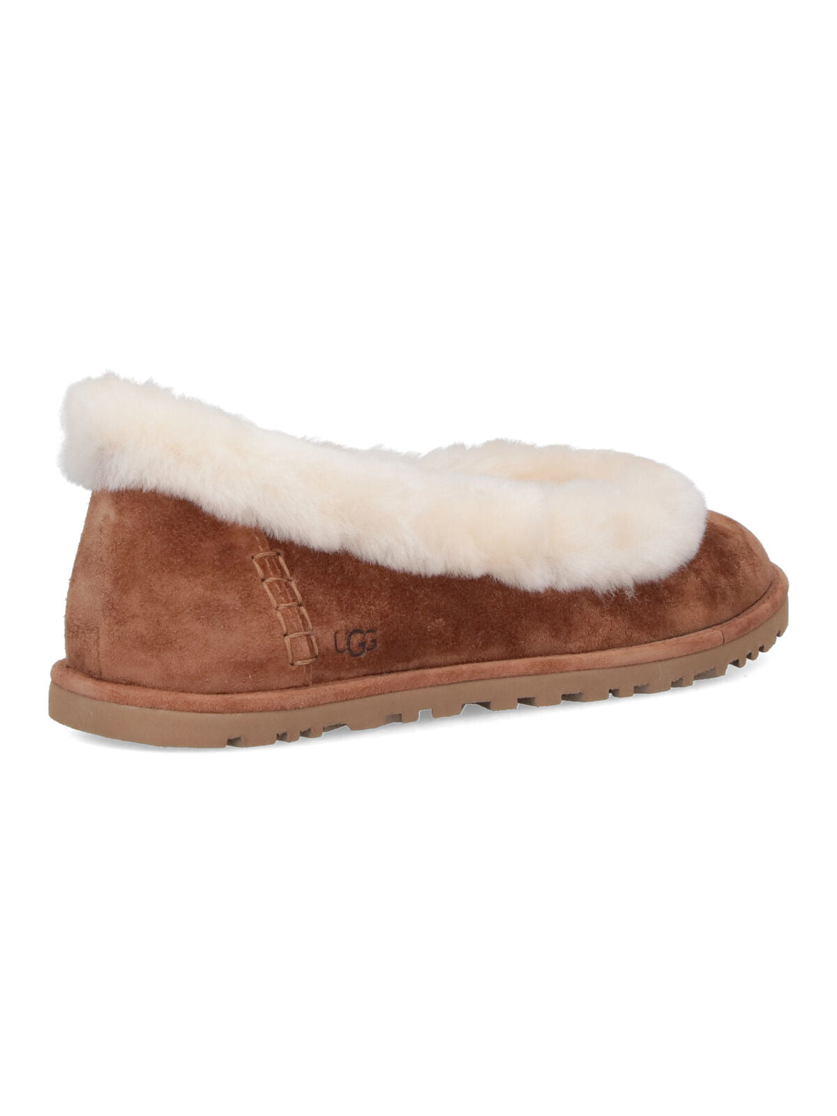 Ugg Flat Shoes Brown Upper: Leather