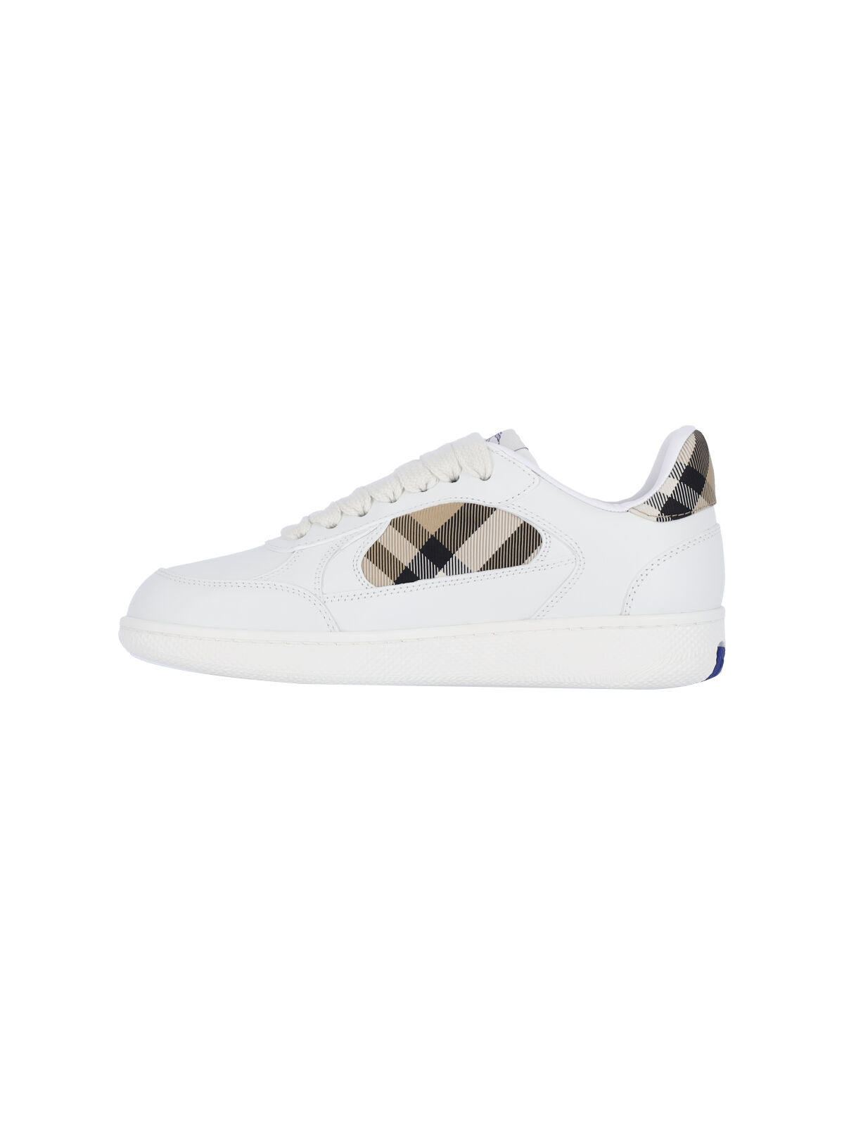 Burberry Sneakers White Calf Grain Leather