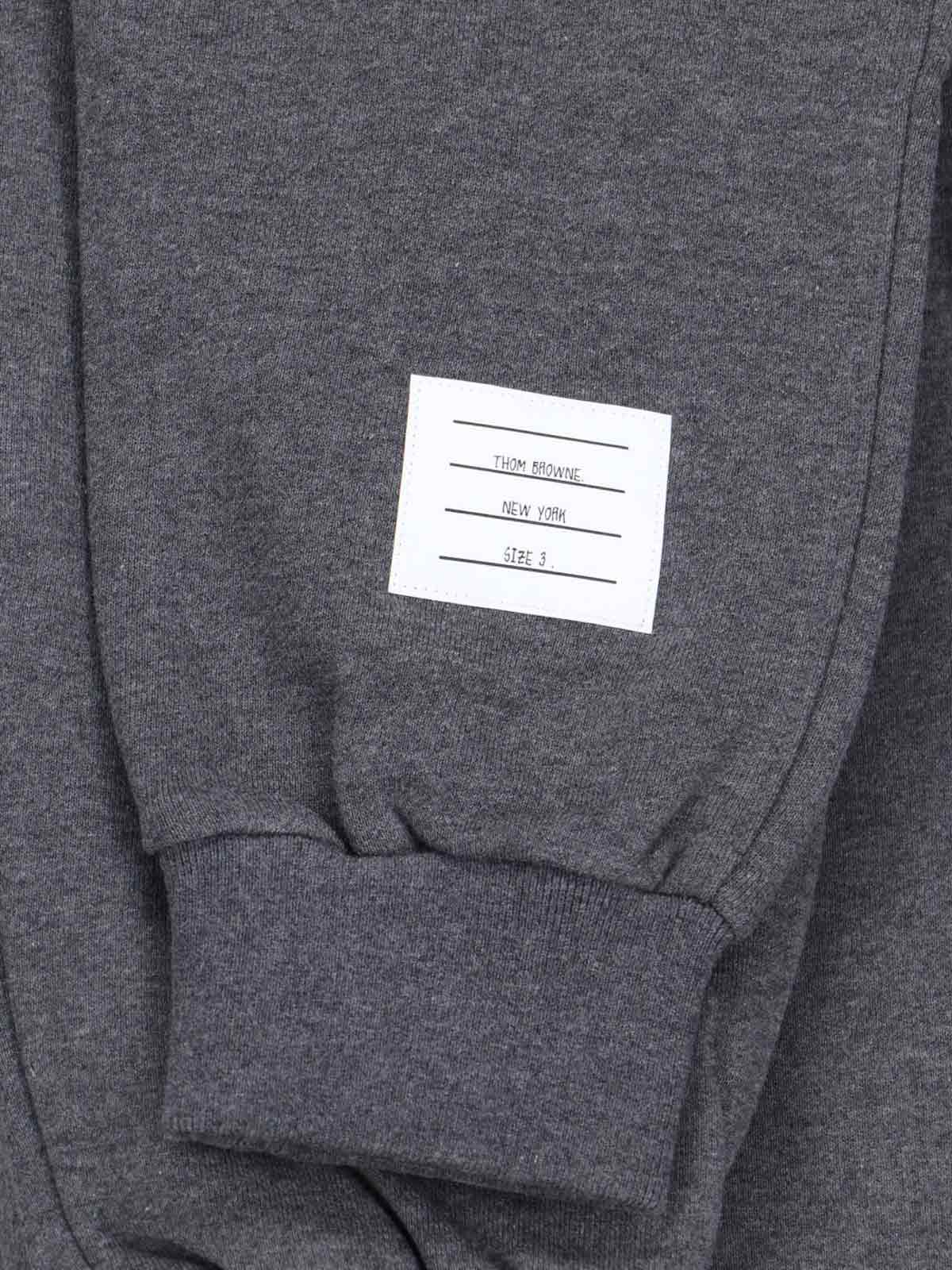 Thom Browne Trousers Grey Cotton