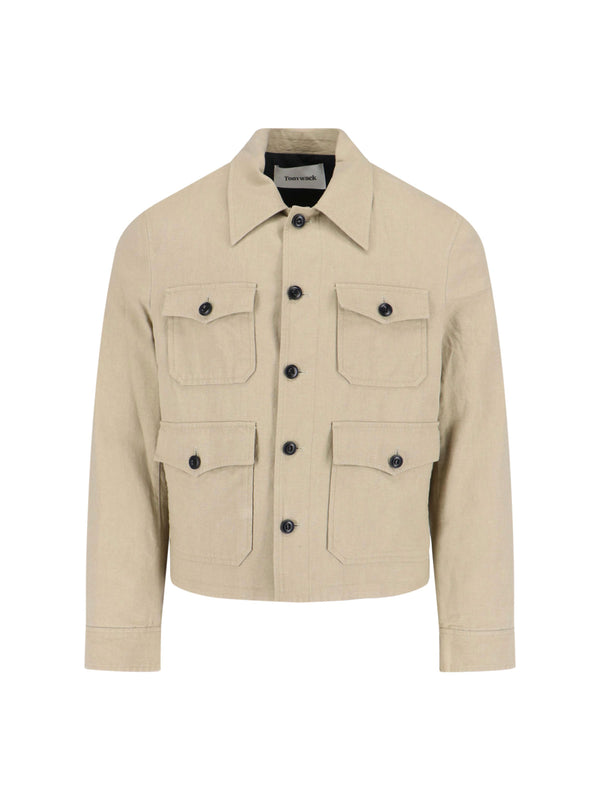 Tonywack 55% Linen jacket in beige