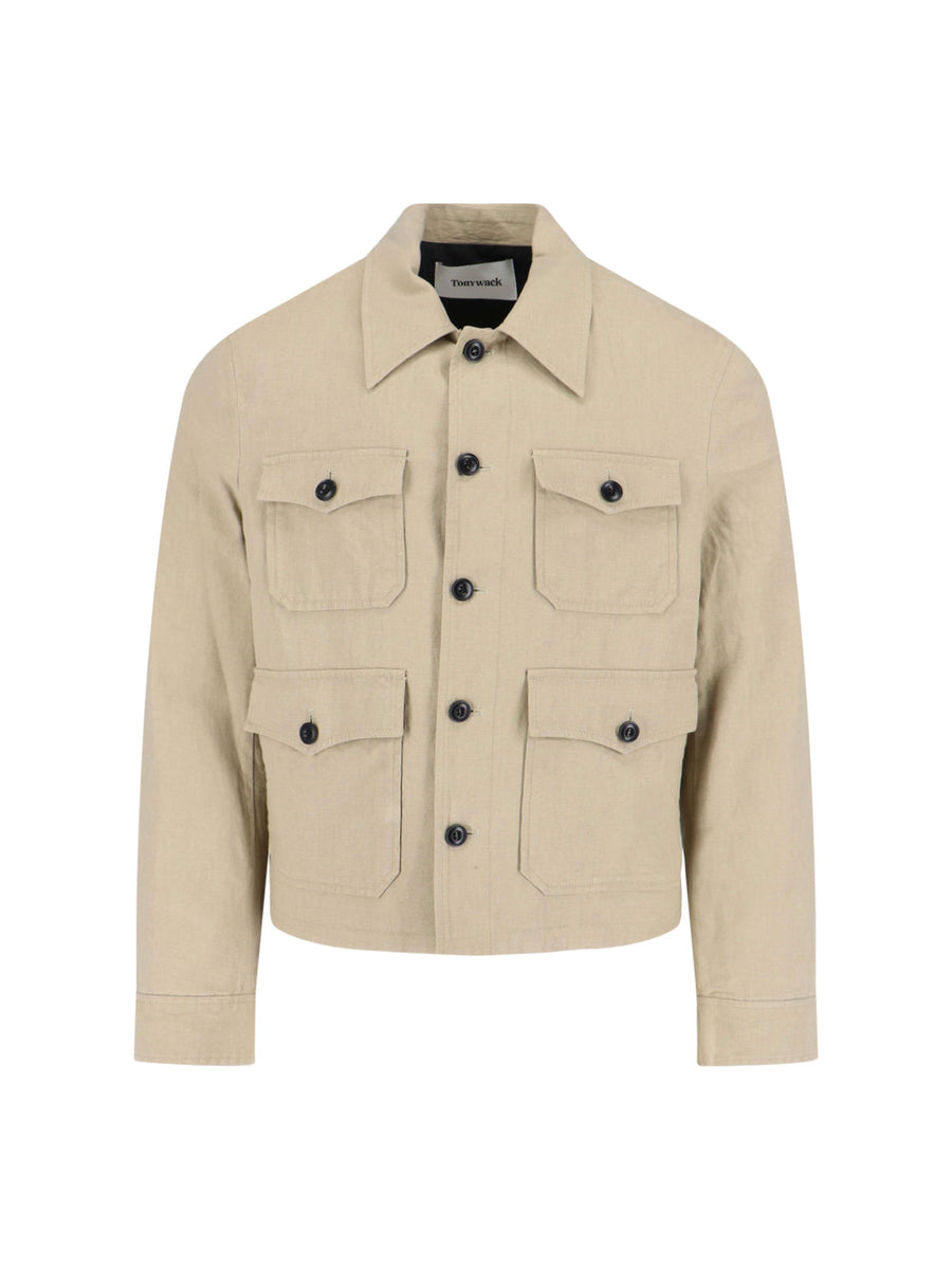 Tonywack 55% Linen jacket in beige