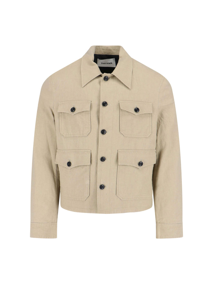 TONYWACK Jackets Beige Linen