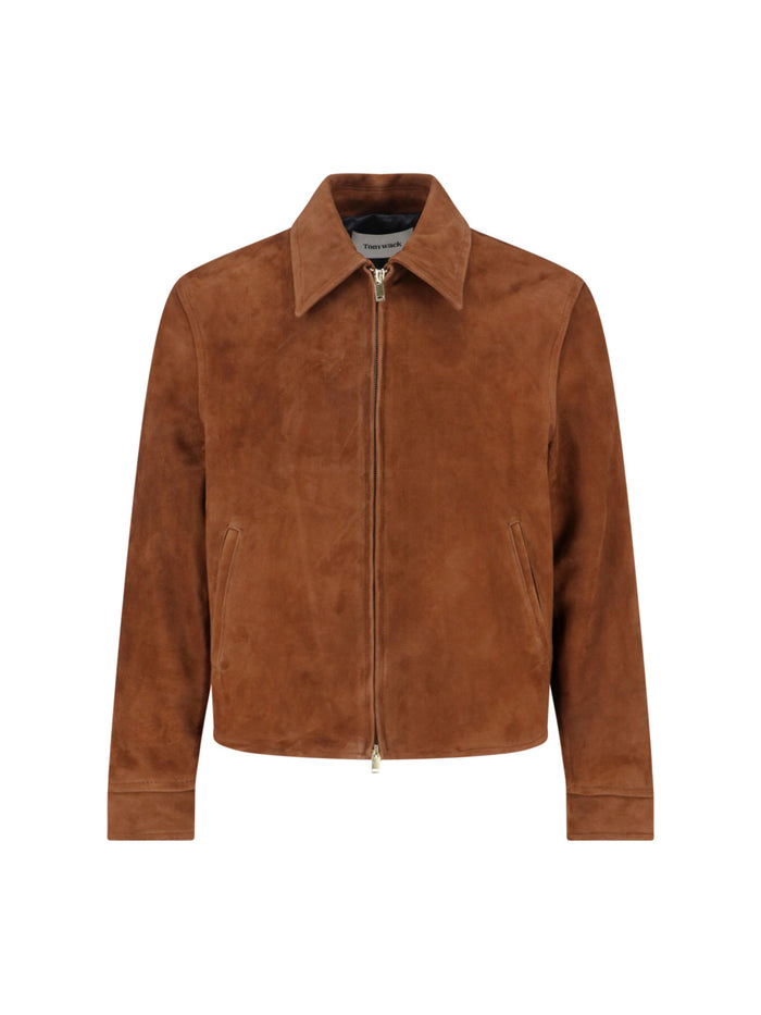 TONYWACK Jackets Brown Goat Suede