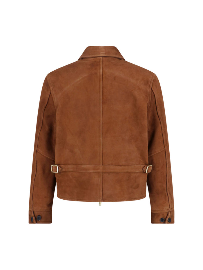 TONYWACK Jackets Brown Goat Suede