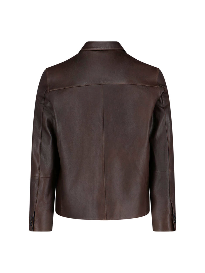 TONYWACK Jackets Brown Lamb Leather
