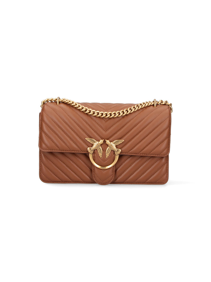 Pinko Bags Brown Leather