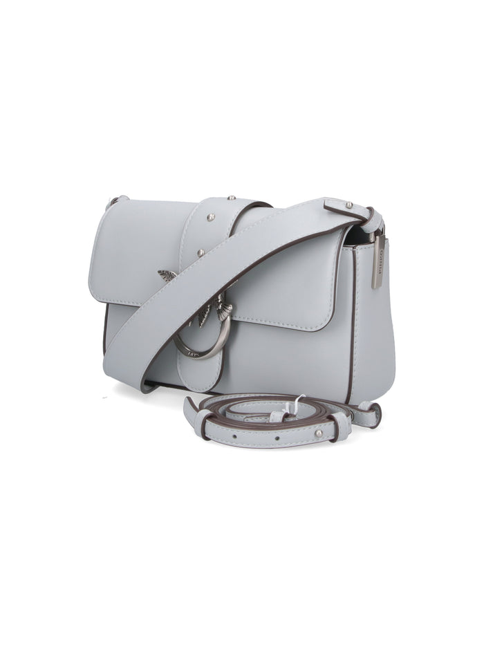 Pinko Bags Grey Leather