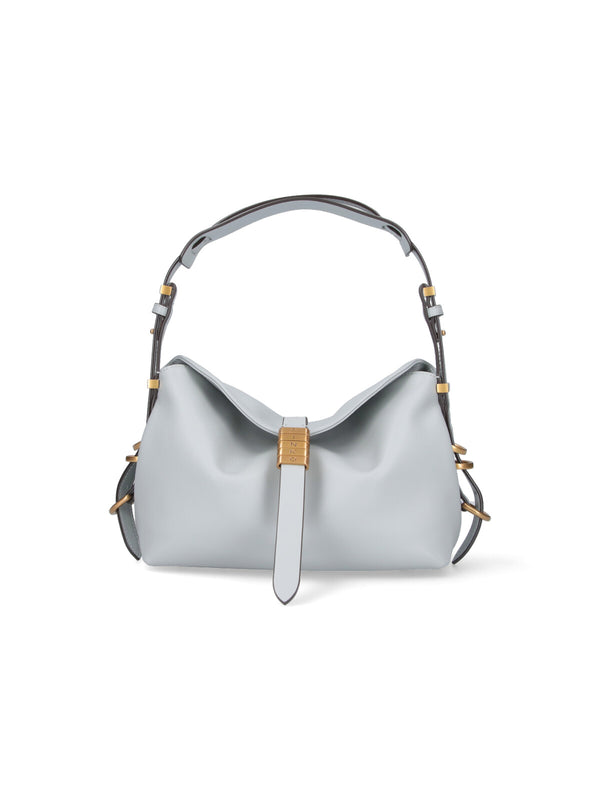 Pinko 100% leather shoulder bag in gray