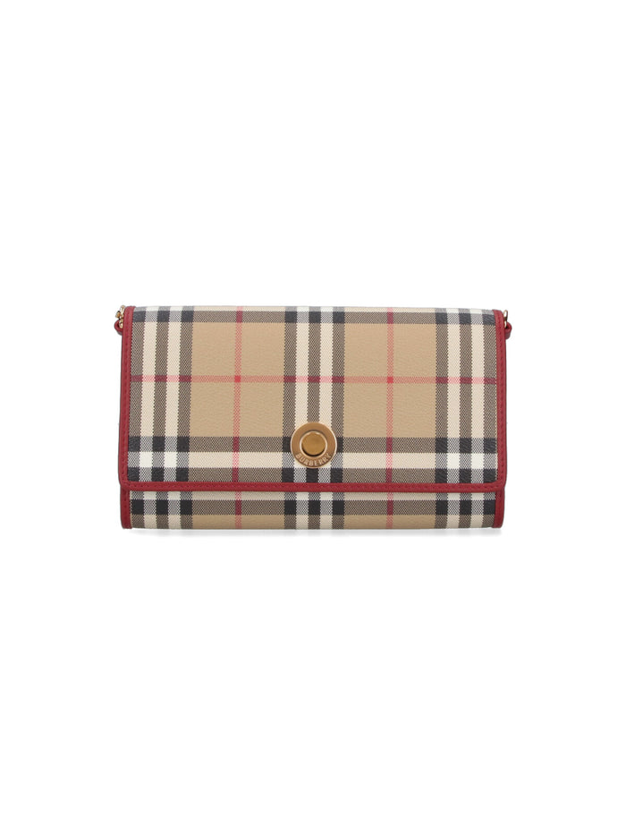 Burberry Wallets Beige Polyurethane