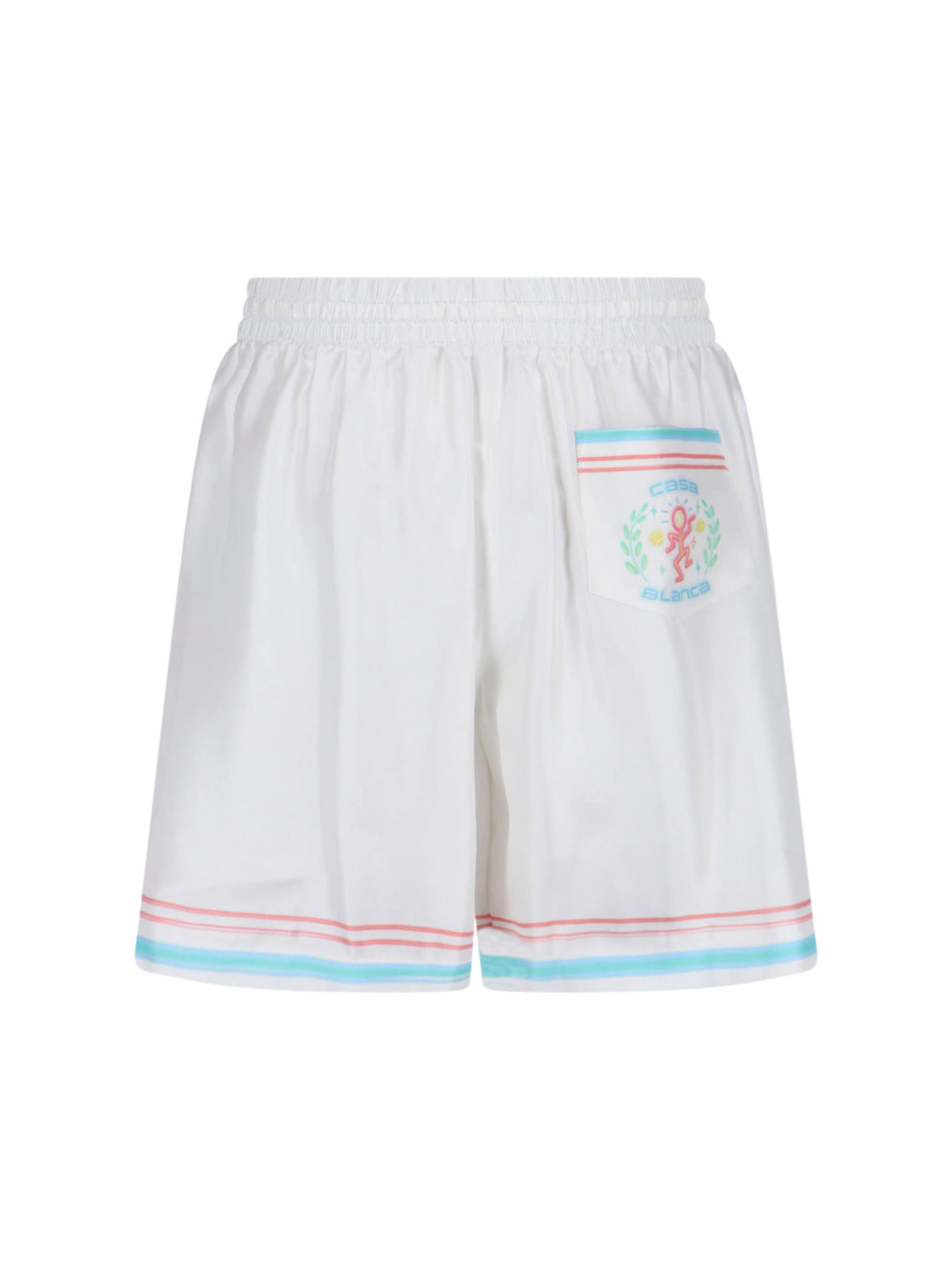 Casablanca Trousers White Silk