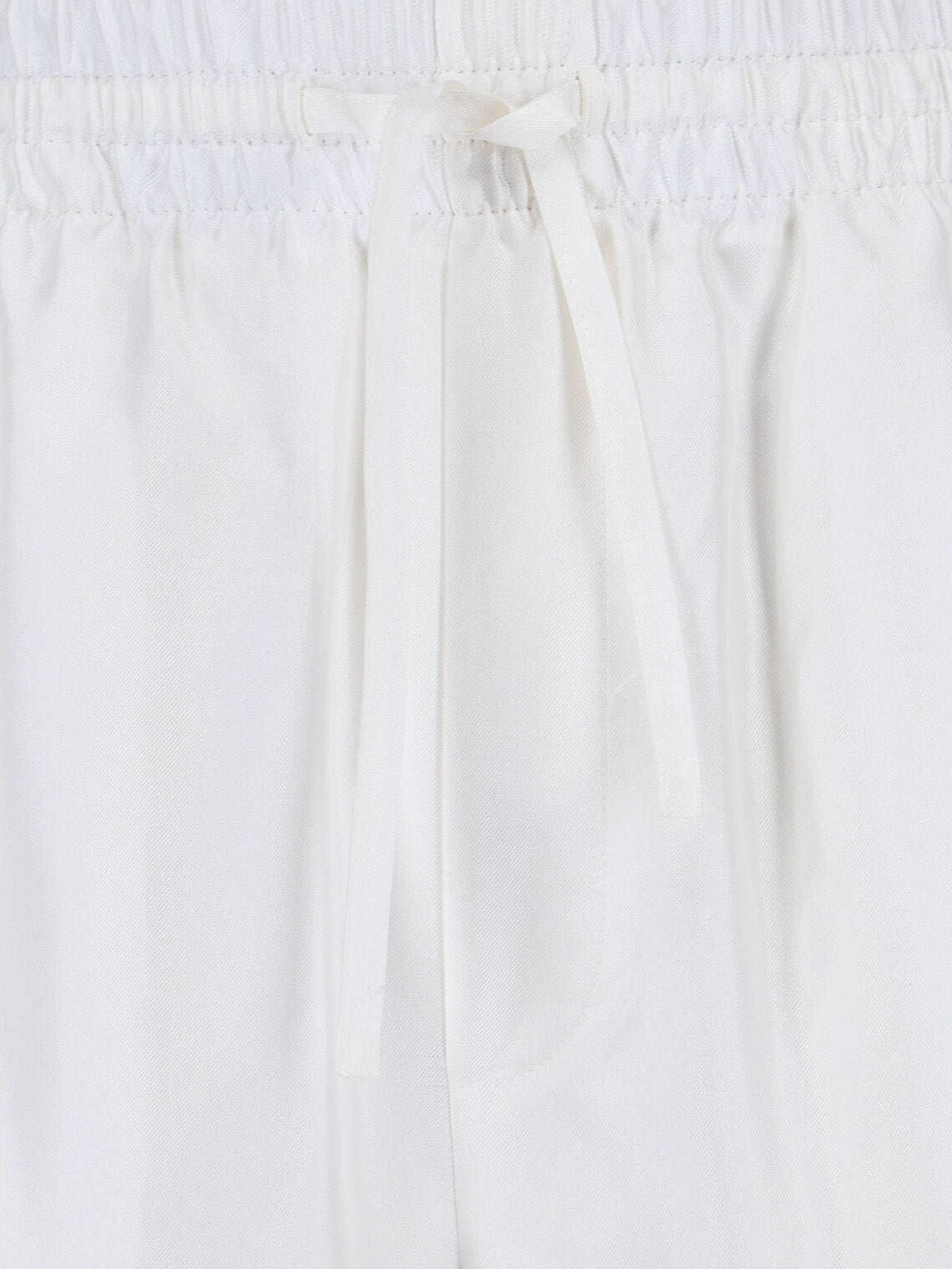 Casablanca Trousers White Silk
