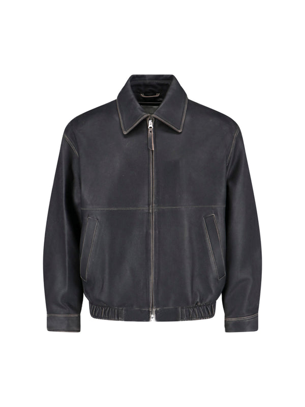 Dunst 100% Lamb Leather jacket in black