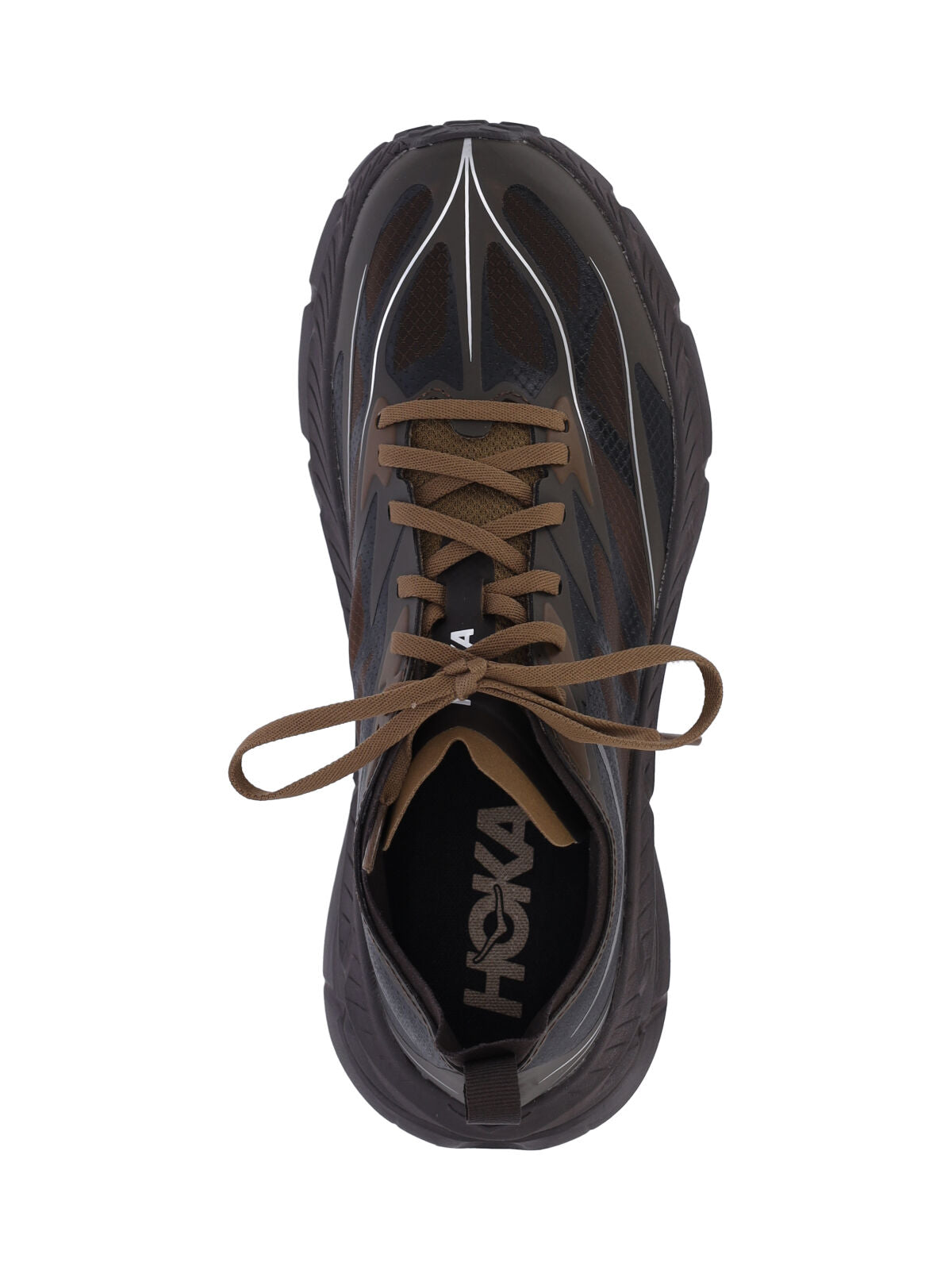 HOKA Sneakers Brown Textile