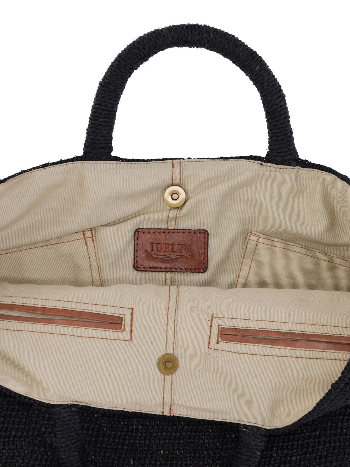 IBELIV Bags Black Raphia