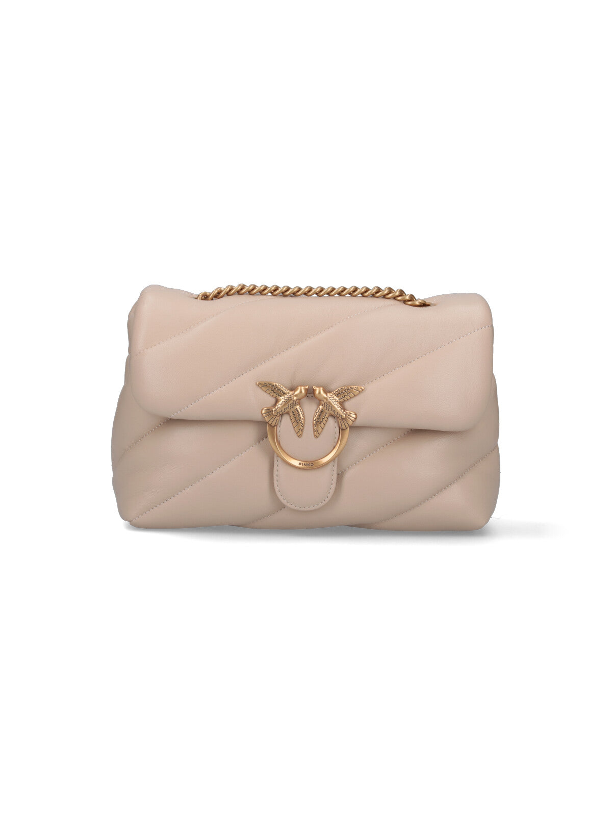 Pinko Bags Beige Leather