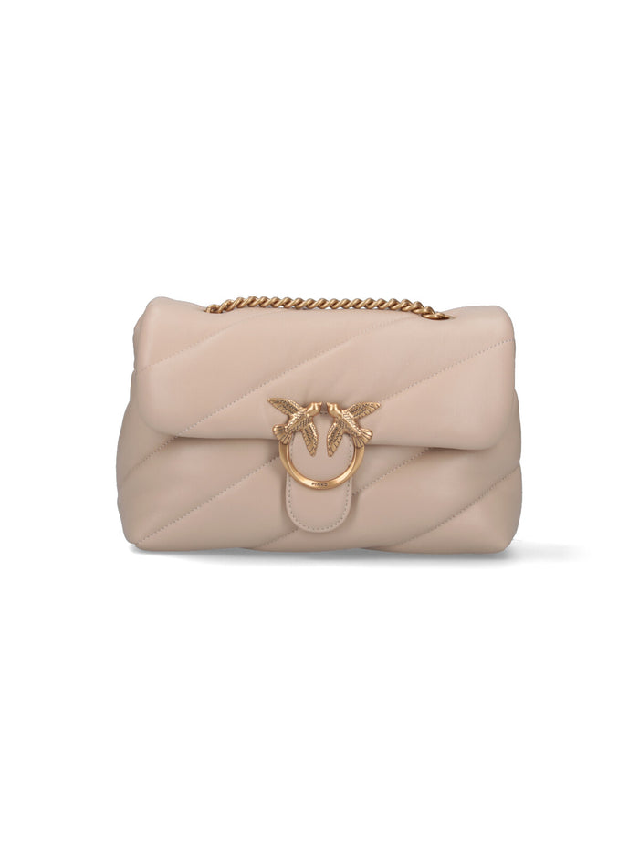 Pinko Bags Beige Leather